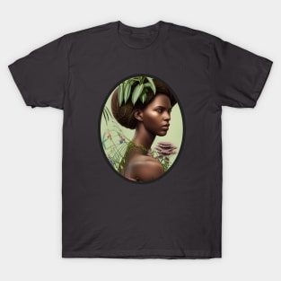 African Queen of Plants and Flowers T-Shirt